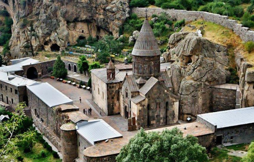 Overview of Goghard Monastery